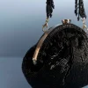 Black Potli With Sequin Work