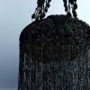 Black Potli With Layered Tassels