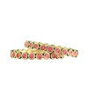 Floral Enamel Kundan Bracelet