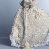 Silver Embellished Potli with Crystal Tassels