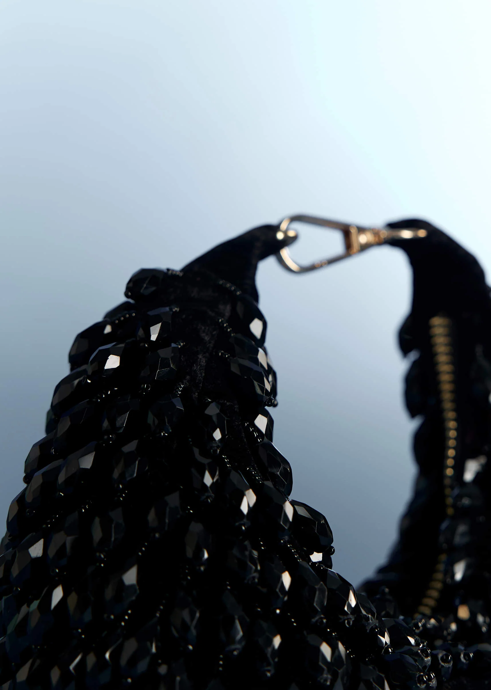 Black Potli With Bead Work