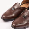 Tan Brown Glossy Juttis For Men