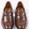 Tan Brown Glossy Juttis For Men