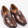 Tan Brown Glossy Juttis For Men