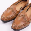 Brown Zardosi Work Juttis For Men