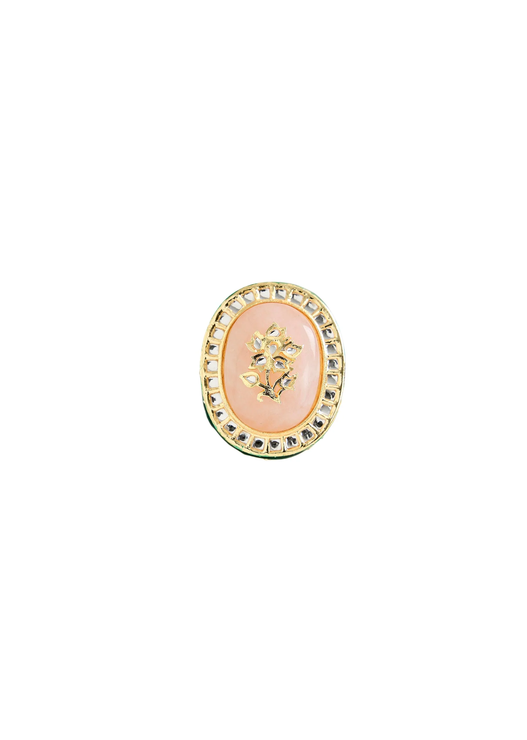 Oversized Kundan Statement Ring