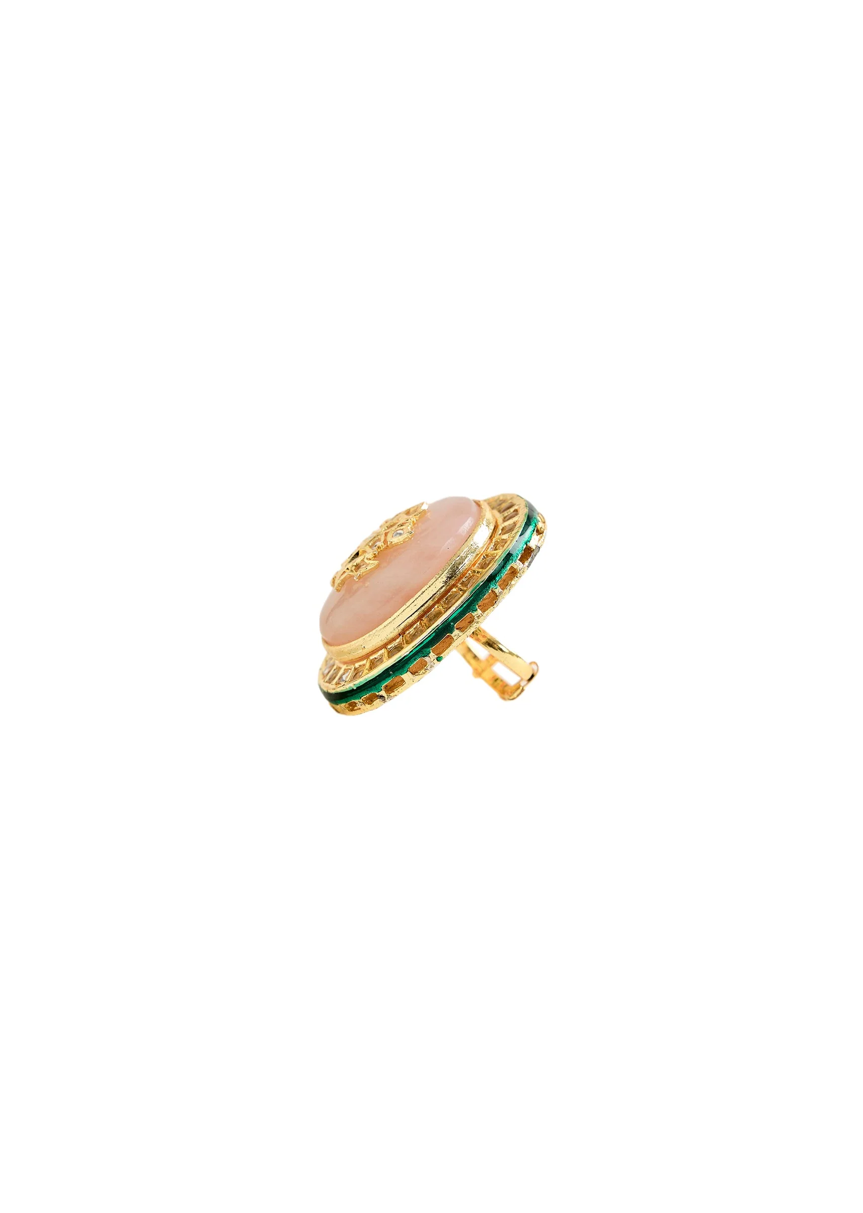 Oversized Kundan Statement Ring