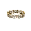 Gold Plated Pink Kundan Polki Kadas With Dazzling Stones