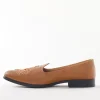 Brown Embroidered Ethnic Slip On Shoes For Men