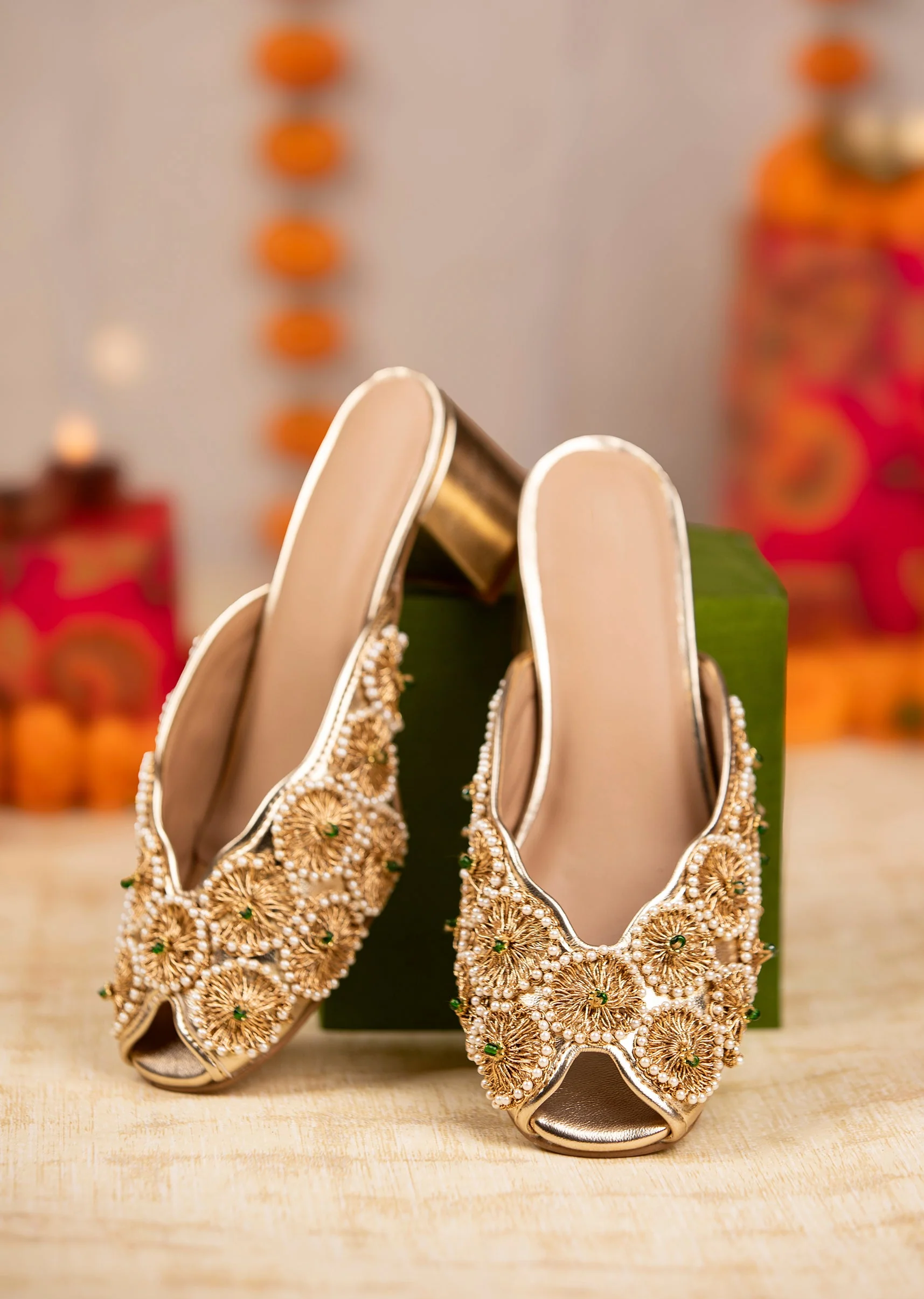 11320-gold-bead-embellished-faux-leather-mules-1.webp Gold Bead Embellished Faux Leather Mules