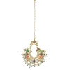 Gold Plated Multicolored Kundan Polki Maangtikka