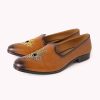 Brown Shaded Juttis with Stone Work
