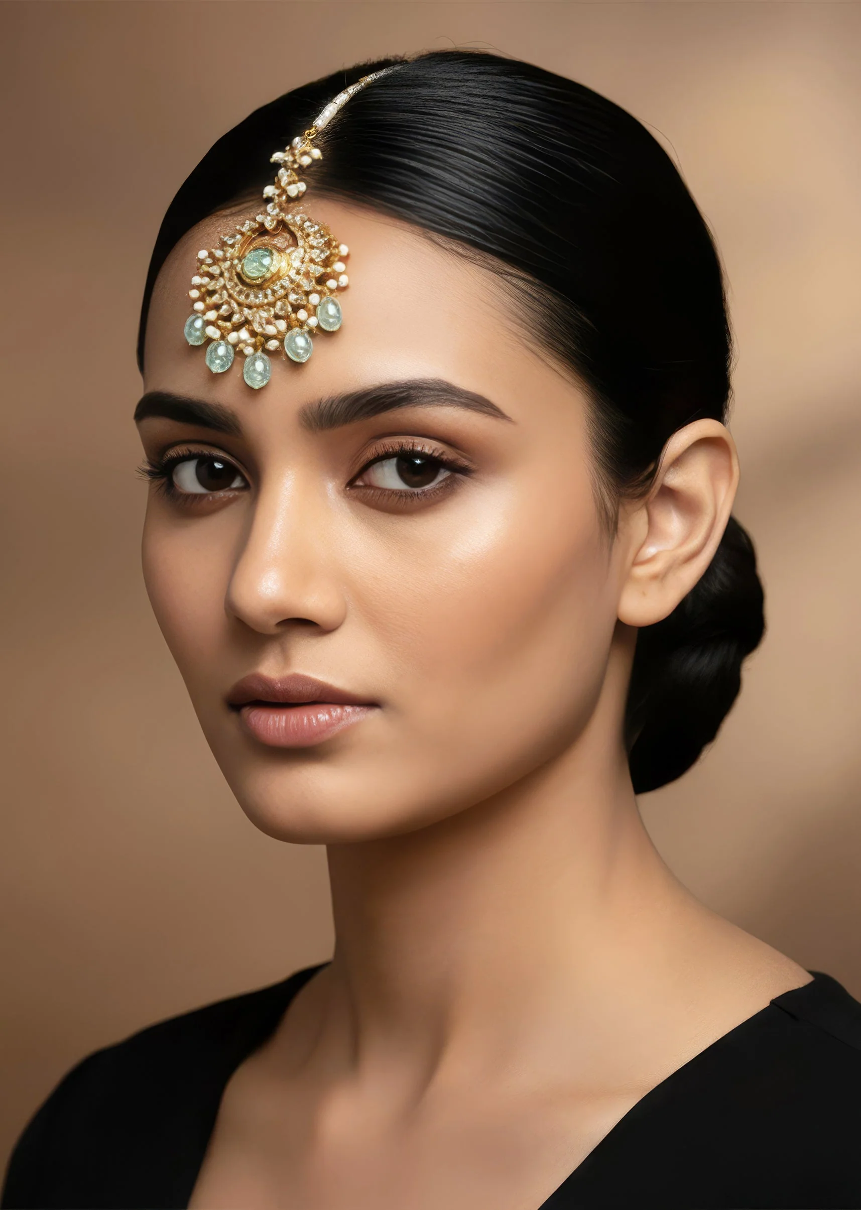 1136-kundan-maang-tikka-with-green-gemstones-and-pearl-drops-1.webp Kundan Maang Tikka With Green Gemstones And Pearl Drops
