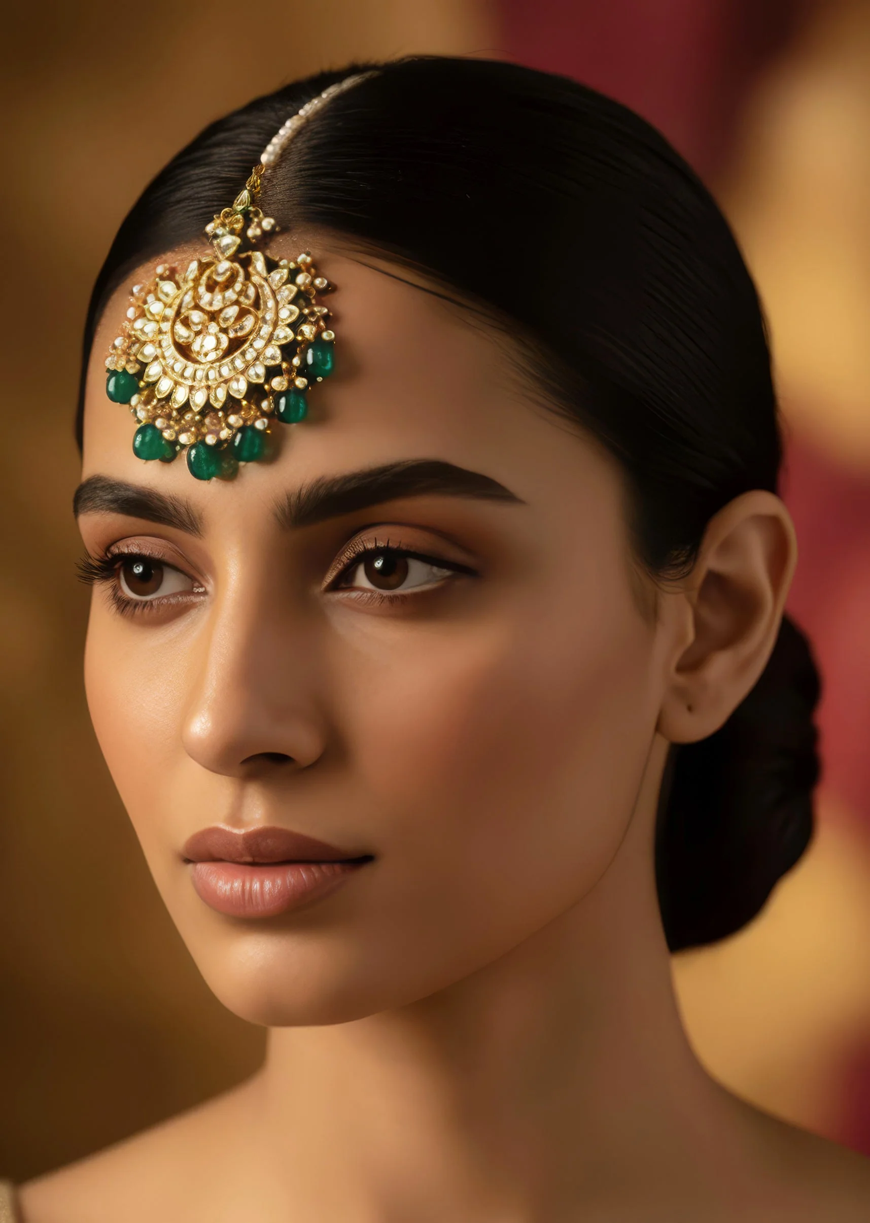1137-gold-plated-green-kundan-polki-maangtikka-1.webp Gold Plated Green Kundan Polki Maangtikka