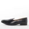 Black Ethnic Jutti With Minimal Design For Men