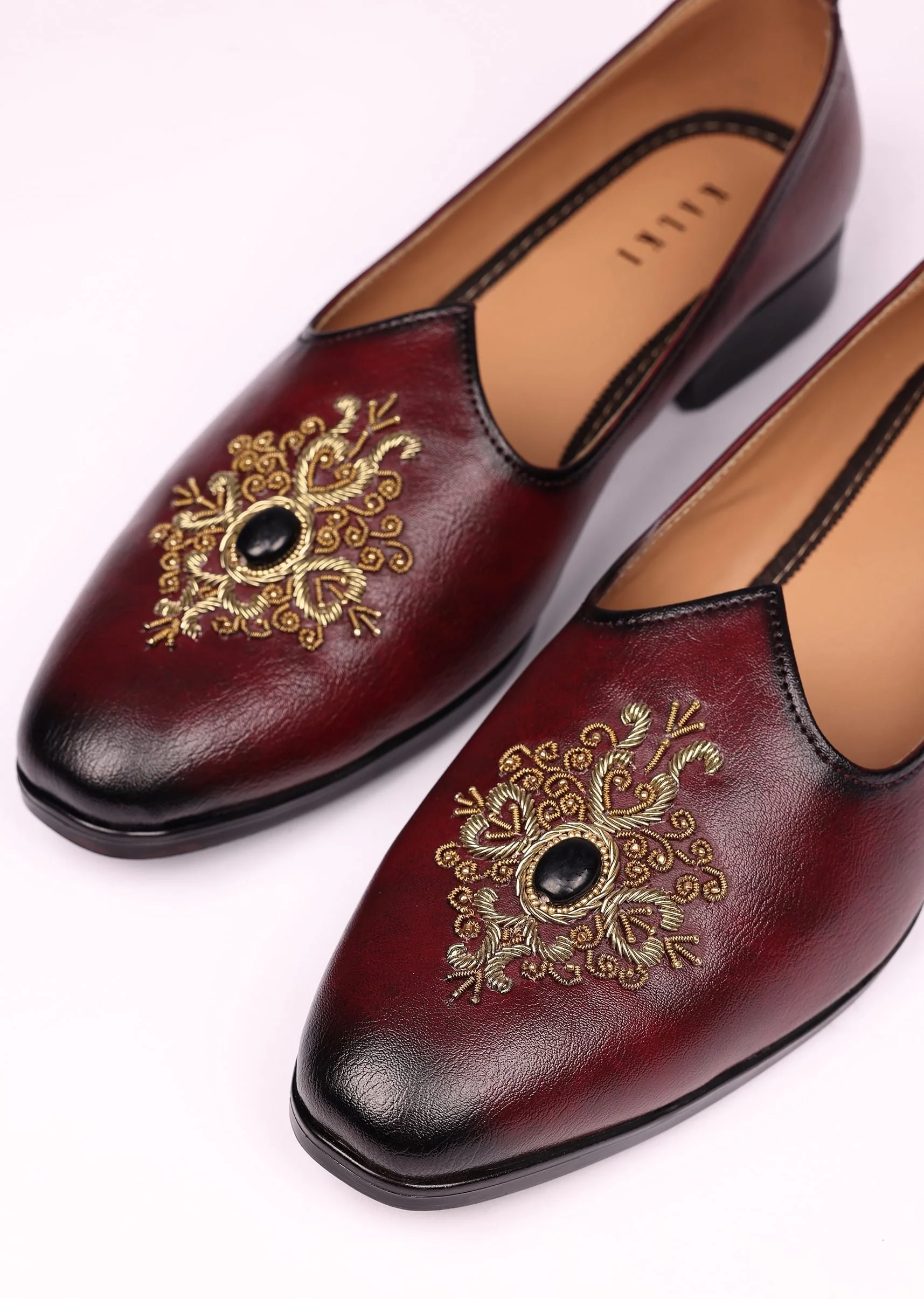 Wine Handwork Jutti For Men