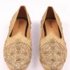 11397-gold-raw-silk-zardozi-embroidered-juttis-5.webp Gold Raw Silk Zardozi Embroidered Juttis