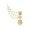 1140-multi-traditional-kundan-kaan-chain-earrings-with-faux-pearl-and-stones-3.webp Multi Traditional Kundan Kaan Chain Earrings with Faux Pearl and Stones
