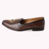 Brown Embroidered Juttis