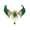 1142-green-traditional-kundan-polki-necklace-set-with-faux-beads-and-stones-2.webp Green Traditional Kundan Polki Necklace Set with Faux Beads and Stones