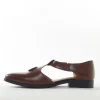 Brown Faux Leather Mens Footwear