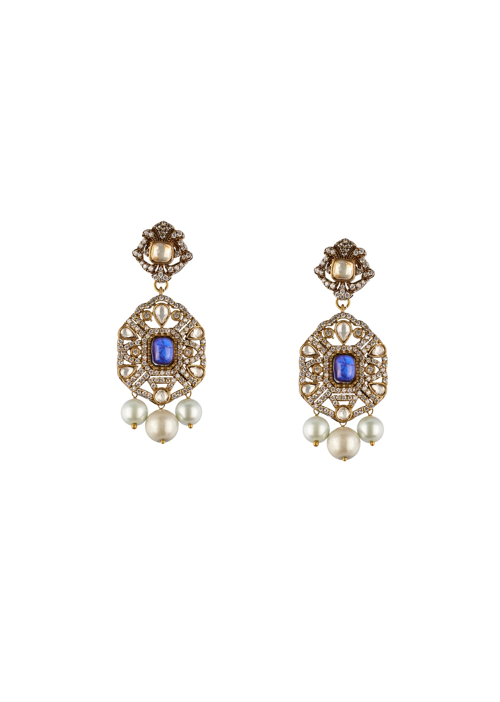 1143-midnight-blue-traditional-kundan-polki-necklace-set-3.webp Midnight Blue Traditional Kundan Polki Necklace Set