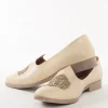 Beige Floral Embroidered Ethnic Jutti For Men