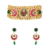 1146-multi-traditional-gold-kundan-polki-necklace-set-1.webp Multi Traditional Gold Kundan Polki Necklace Set