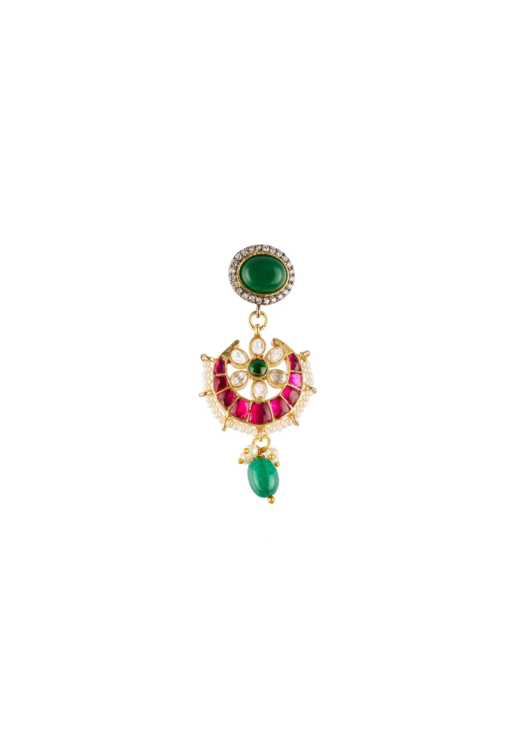 1146-multi-traditional-gold-kundan-polki-necklace-set-4.webp Multi Traditional Gold Kundan Polki Necklace Set