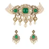1147-green-and-white-traditional-necklace-set-in-kundan-with-faux-pearls-1.webp Green and White Traditional Necklace Set in Kundan with Faux Pearls
