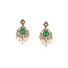 1147-green-and-white-traditional-necklace-set-in-kundan-with-faux-pearls-3.webp Green and White Traditional Necklace Set in Kundan with Faux Pearls