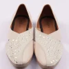 Peach Raw Silk Mirror Work Juttis