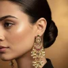 1148-red-and-gold-raditional-kundan-polki-chandbali-earrings-with-faux-pearls-1.webp Red and Gold raditional Kundan Polki Chandbali Earrings with Faux Pearls