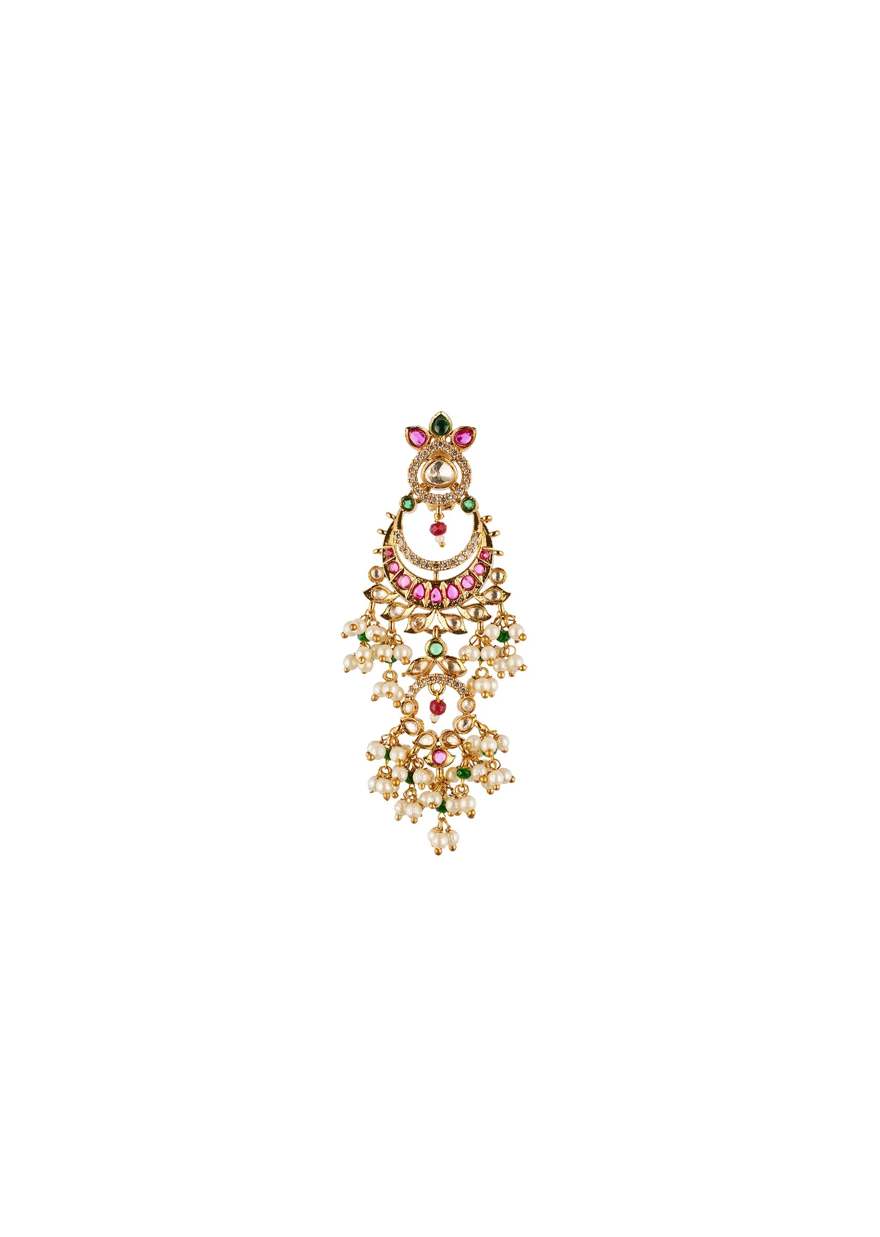 1148-red-and-gold-raditional-kundan-polki-chandbali-earrings-with-faux-pearls-3.webp Red and Gold raditional Kundan Polki Chandbali Earrings with Faux Pearls