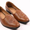 Tan Brown Jutti With Handwork