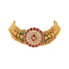 1149-red-and-gold-traditional-kundan-polki-rajwadi-necklace-set-2.webp Red and Gold Traditional Kundan Polki Rajwadi Necklace Set