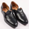 Black Glossy Juttis For Men