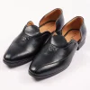 Black Glossy Juttis For Men