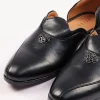 Black Glossy Juttis For Men