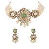 1150-mint-green-traditional-gold-kundan-polki-necklace-set-with-faux-pearl-1.webp Mint Green Traditional Gold Kundan Polki Necklace Set with Faux Pearl