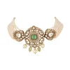 1150-mint-green-traditional-gold-kundan-polki-necklace-set-with-faux-pearl-2.webp Mint Green Traditional Gold Kundan Polki Necklace Set with Faux Pearl