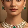 1153-red-and-green-anti-tarnish-rhodium-plated-cz-diamond-necklace-set-1.webp Red and Green Anti Tarnish Rhodium Plated Cz Diamond Necklace Set