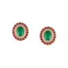 1153-red-and-green-anti-tarnish-rhodium-plated-cz-diamond-necklace-set-4.webp Red and Green Anti Tarnish Rhodium Plated Cz Diamond Necklace Set