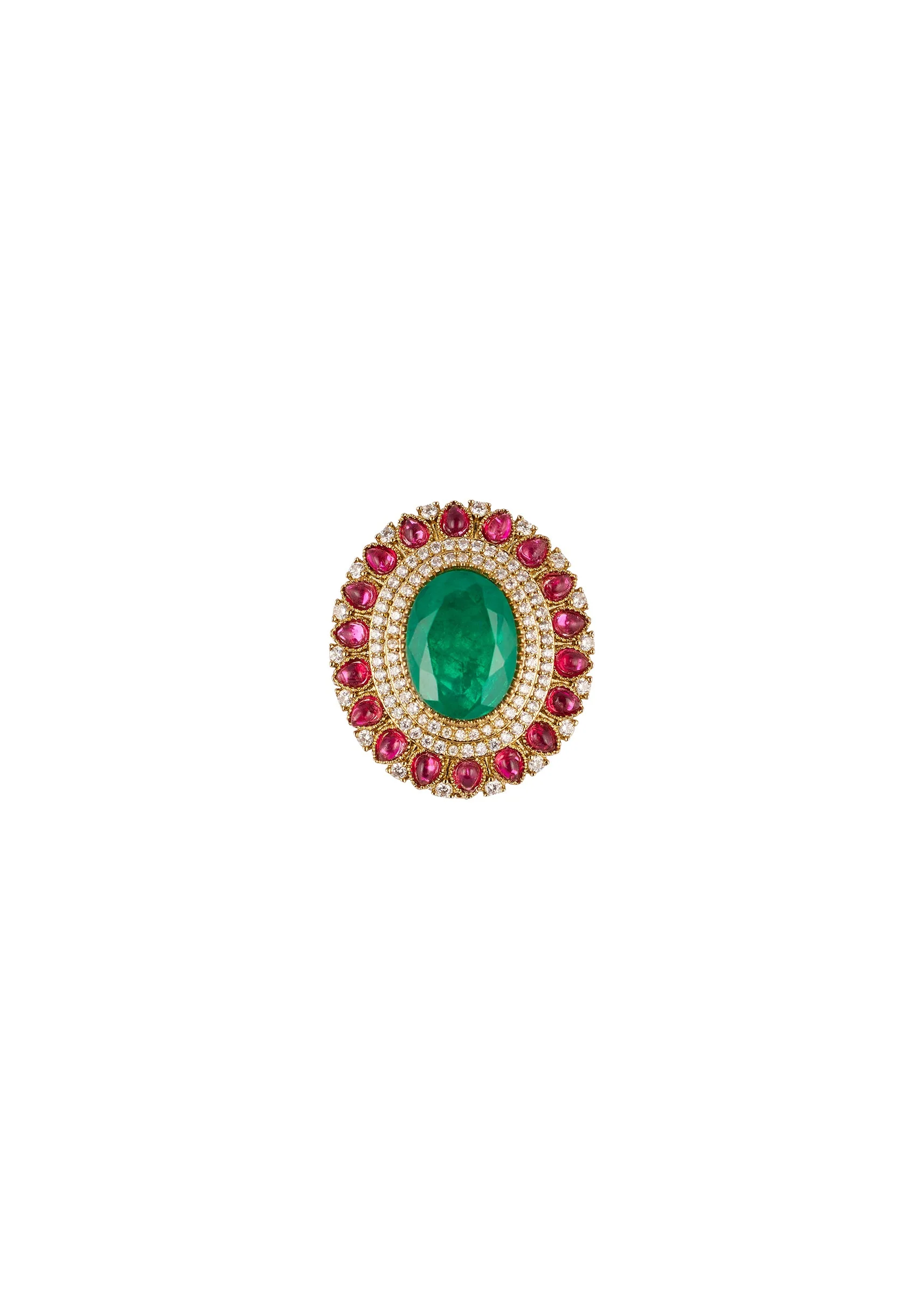 1153-red-and-green-anti-tarnish-rhodium-plated-cz-diamond-necklace-set-5.webp Red and Green Anti Tarnish Rhodium Plated Cz Diamond Necklace Set
