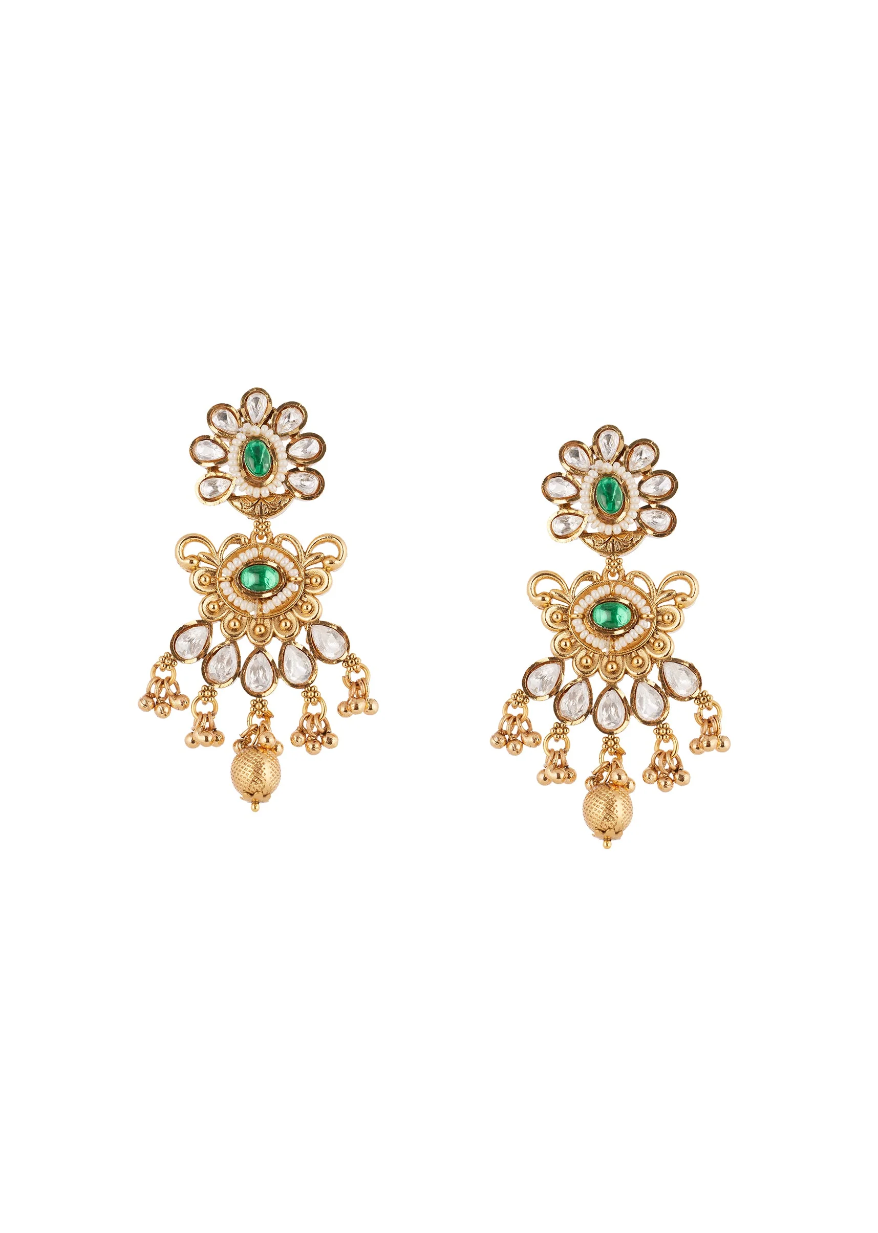 1155-green-white-necklace-set-with-refined-kundan-detail-4.webp Green White Necklace Set With Refined Kundan Detail