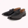 Black Bow Juttis In Velvet