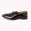 Black Bow Juttis In Velvet