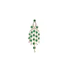 Green Designer Long Earrings