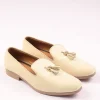 White Velvet Tassel Jutti