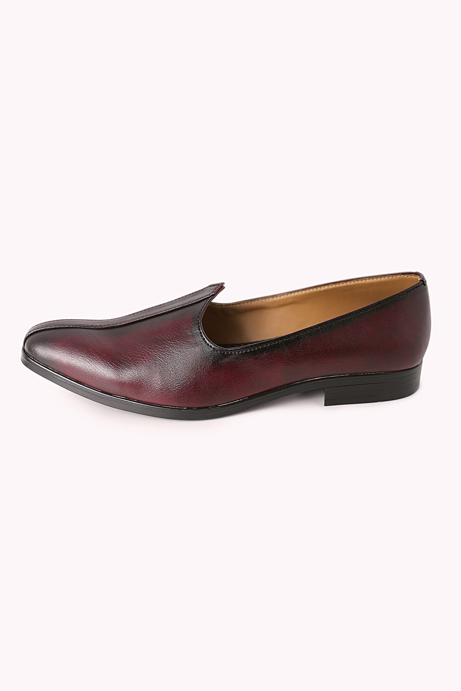 11640-purple-shaded-juttis-with-block-heels-7.jpg Purple Shaded Juttis with Block Heels